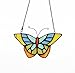 Makenier Tiffany Style Stained Glass Butterfly Window Hanging Sun Catcher