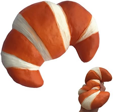 18CM 1PC Random Color Jumbo Slow Rising Butter Croissant Bakery Kawaii Squishy Decompression Toys