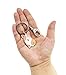 Feb.7 Welsh Corgi Dog Keychain - Corgi Keyring & Bag Charm - Dog Tag Gift (Silver)