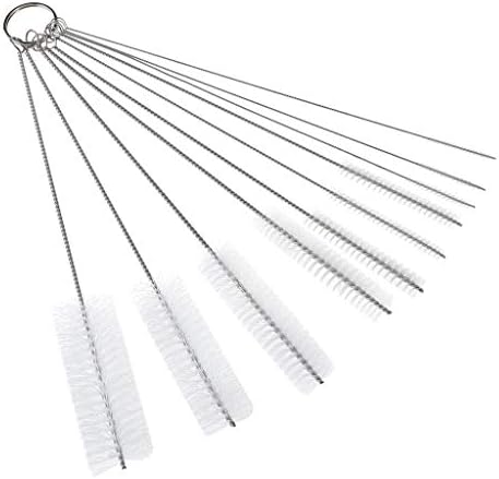 Pausseo 10PC Multi-Functional Tools Brush Spray Brush Cleaning Brush for Bottle, Tube, Jar and Most Narrow Containers.