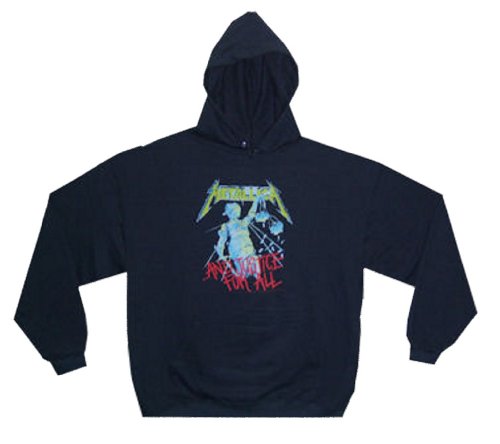 METALLICA - And Justice For All - Black Hoodie - size Medium
