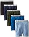 Hanes Red Label Men's 5-Pack FreshIQ Exposed Waistband Boxer Briefs (Colors may vary)