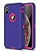 iMangoo iPhone Xs Max Case, iPhone 10s Max Case Outdoor Sports Heavy Duty Shockproof Case Full Body Protection Cover Non Slip Matte Surface Phone Case for iPhone X S Max 2018 6.5'' Purple