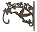FLAG EMOTES Decorative Cast Iron Plant Hanger Hummingbird Heavy Duty 7.5
