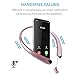 Bluetooth Headphones Retractable Wireless Earbuds Neckband Headset Sports Noise Cancelling Stereo Earphones with Mic by Viceting (15 Hrs Playtime, Call Vibrate Aler, Rose Gold)
