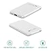 Attom Tech Universal Built-in Cable Ultra Compact 5000-mah Super Slim Power Bank Ultra Small, Pocket Size Mini Portable Charger External Phone Battery Pack Small,Emergency Phone Power Backup (White)