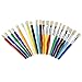 Artlicious Paint Brushes - Acrylic Paint Set and Detail Paint Brushes for Kids - Use with Craft, Watercolor, Oil, Gouache Paints, Face Art, Washable Paints, Miniature Detailing and Rock Painting