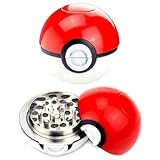 OliaDesign Pokemon Go Pokeball Weed Tobacco Spice Herb Grinder 3 piece 55mm 2.2 Inch