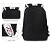 Leaper Floral Backpacks Backpacks Bags bags Set 3 in 1 Black