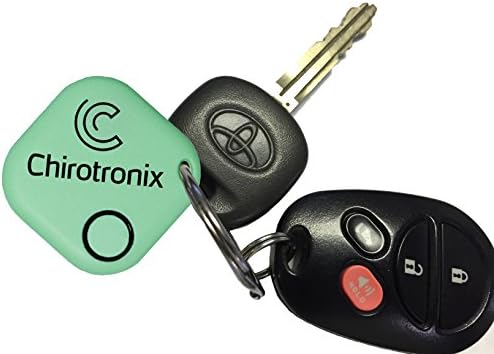 iTrack Key Finder (Green) -Bluetooth Lost Item Locator - Use With Free App on iPhone or Android - Keychain, Wallet, Luggage, Pet - Remote Selfie Button - Find Your Phone