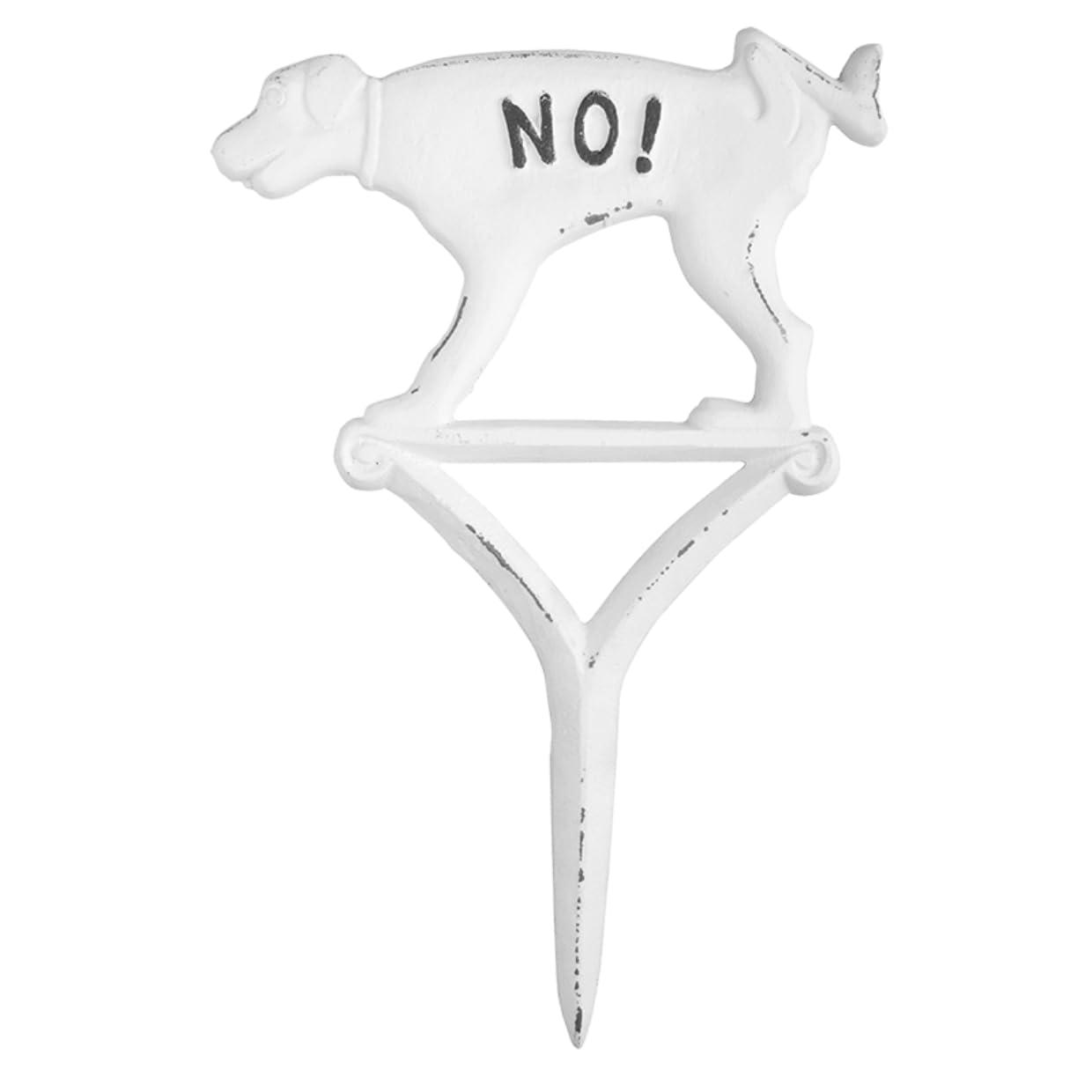 Esschert Design HB16 No Weeing Dog Sign - White