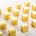 AWELL Gold Gift Candy Box Bulk 2x2x2 inch Small Party Favor Box, Gold Glitter, Pack of 50