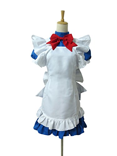 Battle Vixens Ikkitosen Ryomou Shimei Maid Blue Adult Dress Cosplay Costume