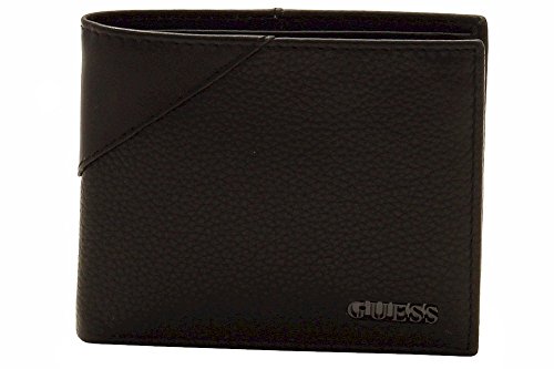 Guess Men's Monterrey Passcase Wallet, Black, One Size
