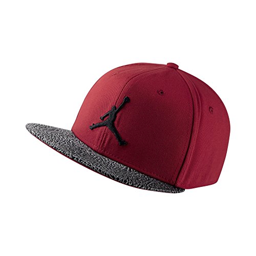 Jordan elephant print visor snapback (red/black/elephan…