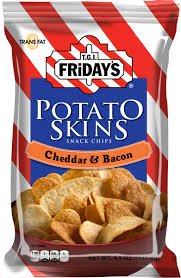 Amazon Com Tgi Fridays Cheddar Bacon Potato Skins 1 75 Oz Pack Of 55