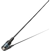 ABBREE AR-771 14.96Inch SMA-Female Dual Band VHF/UHF High Gain Soft Whip Antenna for Baofeng UV-5R(All),BF-F8HP, BF-F8TD,UV-8