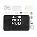 Patu Roll Up Electronics Accessories Travel Gear Organizer Case, Black - Portable Universal External Batteries Hard Drives Cable Management Healthcare Cosmetics Kit Bag