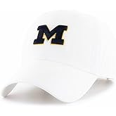Officially Licensed Michigan University White MVP Hat Classic Team Logo Adjustable Embroidered Cap