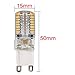 KINGSO 6pcs Pack G9 5W 3014 SMD 64 LED Warm White Light LED Corn Crystal Light Bulbs 360 Degrees Energy Saving Capsule Spotlight Lamps AC 110V