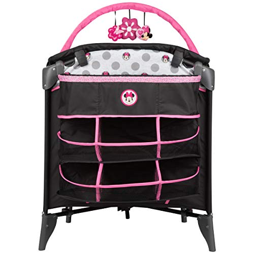 Disney Baby Sweet Wonder Play Yard with Newborn Bassinet, Minnie Garden Blooms