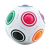 Coolzon Magic Ball Puzzle Cube Pop Rainbow Speedcube Educational Toy for Kids and Adults Speed Cubes