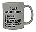 Rogue River Tactical Best Funny Golf Coffee Mug Golf Instructions Novelty Cup Joke Great Gag Gift Idea For Office Work Adult Humor Employee Boss Golfers