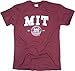 New York Fashion Police MIT T-Shirt Arched Logo Massachusetts Institute of Technology Shirt Maroon S
