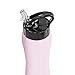 Hydracentials Insulated Stainless Steel Metal Water Bottle with Straw Lid - Vacuum Insulated Water Bottles, Keeps Hot and Cold - Sports Canteen Bottle (Light Pink, 25oz)