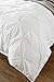 Web Linens Inc Oversized for Pillow Top 3pc Pinch Pleat Design White Duvet Cover Set Style # 1050 - Full/Queen - Cherry Hill Collection