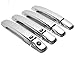 MaxMate Fits 07-12 Nissan Sentra/Altima/05-12 Frontier/04-08 Maxima Chrome 4 Doors Handle Cover W/O Passenger Side Keyhole with Smart Key Hole