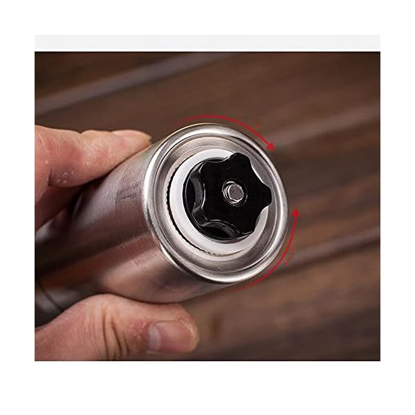TAOBEGJ Manuelle Kaffeemühle, Kaffeebohne Hand Kurbelschleifer für Reisen oder Camping,Stainless Steel – Bild 4
