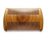 Myhsmooth GS-SM-NF Handmade Natural Green Sandalwood No Static Comb-pocket Comb (Beard) with Aromatic Scent for Long and Short Beards-perfect Mustache Comb(4" Two Sides)