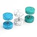 Zysta 2-6pcs Howlite Turquoise Gemstone Fake 0G Cheater 1/4