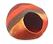 Walking Palm Felted Wool Cat Cave Bed (Western Sunset)