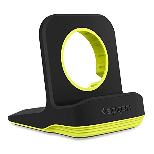 Spigen S350 Apple Watch Stand with Night Stand Mode for Apple Watch Series 3 / series 2 / Series 1 / 42mm / 38mm, Patent Registered - Volt Black
