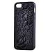 eFuture Black 3D Sculpture Rose Flower Silicone Soft Case Cover fit for the new Iphone5 5G +eFuture's nice Keyring