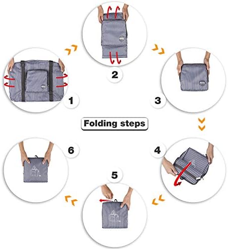 Wandf Foldable Travel Duffel Bag Luggage Sports Gym Water Resistant Nylon 7 Wandf Foldable Travel Duffel Bag Luggage Sports Gym Water Resistant Nylon