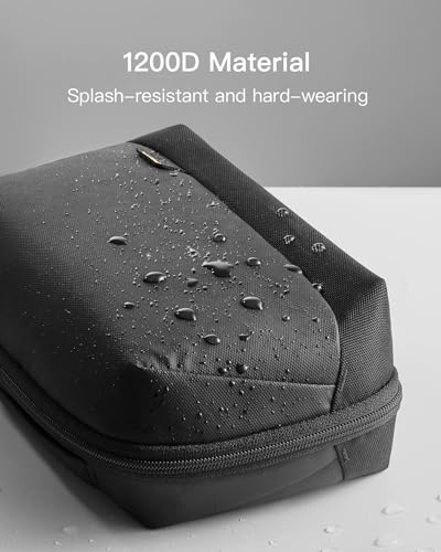 TERRIFI Electronics Organizer Travel Case - Waterproof Tech Pouch, Large Travel-Friendly Bag for Electronic Accessories, Cable, Cord, Charger, Phone - Ideal Tech Organizer for On-the-Go