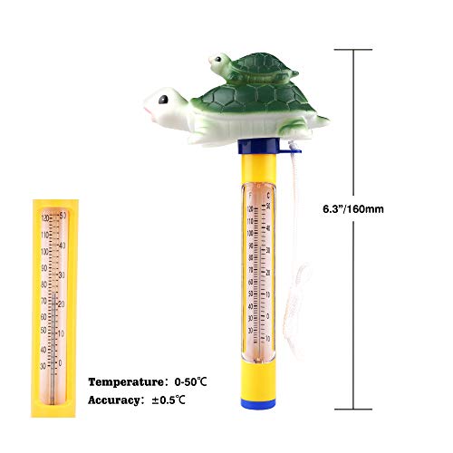 image for Cyancloud Pool Thermometer Floating, Swimming Pool Thermometer Outdoor