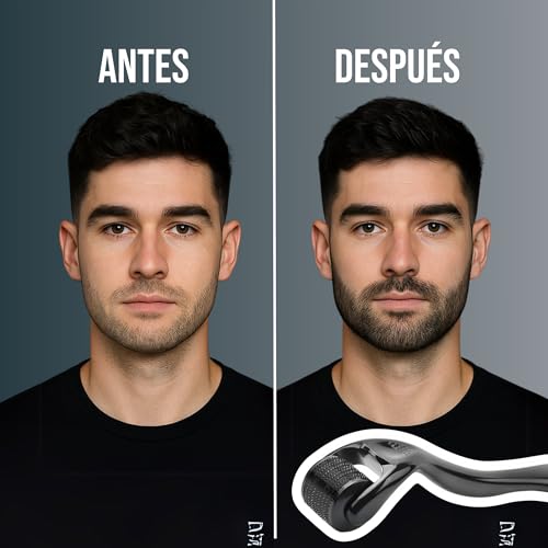 Rodillo Facial Profesional Masajeador de Titanio - Rodillo con Estuche Portátil Relajación Facial y Capilar - Mejora la Circulación Sanguínea y la Elasticidad de la Piel Dermafol - INCLUYE ESTUCHE