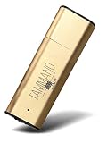 Mini USB Audio Voice Recorder with 8GB Memory Stick in One - 384Kbps Pro Quality - Digital Silent Voice Recording - Small and Portable for Professionals and Students - Gold Edition