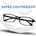 Cyxus Blue Light Fliter Glasses Frame for Men and Women, Anti Eyestrain Lens TR90 Computer Eyeglasses(Matte Black)