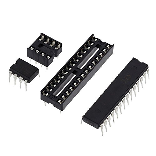 WINGONEER 4-Digit DIY LED Electronic Clock Kit Microcontroller 0.8inch Digital Tube Clock with Thermometer Hourly Chime Function DIY Kit Module - Red