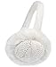 Simplicity Women's Winter Knitted Faux Fur Plush Earmuffs, White