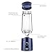 Portable Blender, Kacsoo M620 Mini Blender Personal Smoothie Fruit Mixer Juicer Cup, Single Serve USB Rechargeable Travel Blender for Shakes and Smoothies, with 5200 mAh Rechargeable Battery (Blue)