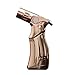 JOBON Golden Quad Jet Straight Flame Butane Spray Torch Cigar Lighter One Second to Cool Down,Genuine Authorization …