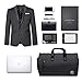 ACSTEP Crospack Carry on Large Garment Bag for Travel,Upgraded 55L Suit Duffle Bag, Shoulder Garment Bags for Men Women Black