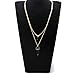 UMS Layered Necklace Moon Necklace Gold With Chokers Disc Choker Necklace Set For Women Sand Stone