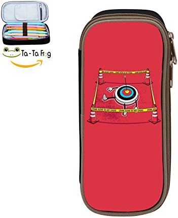 Big Capacity Canvas Key Bag Holder For Men ,Print Crime Scene ,Black
